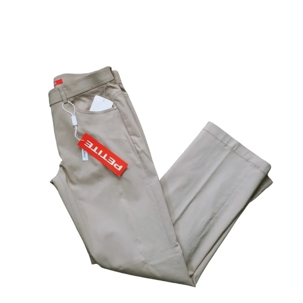 Le Grenier Stone Khaki Stretch Trousers Pants Size 6 7